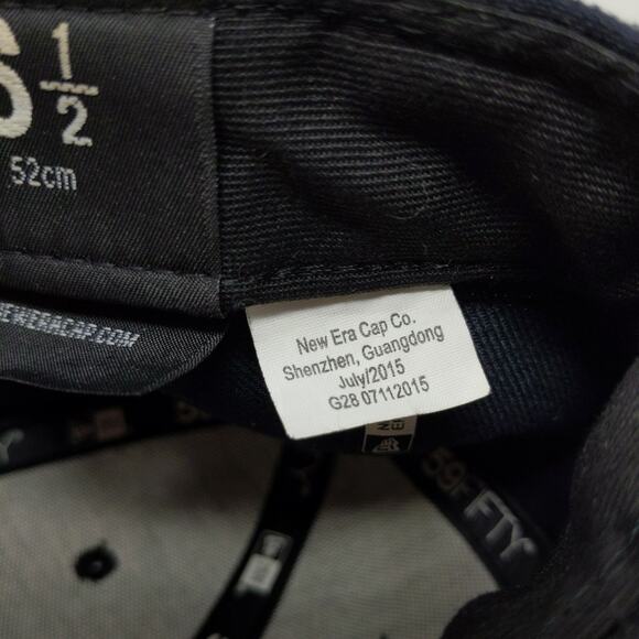 New Era 59Fifty MLB Official On-Field Cap New York Yankees Fitted SZ 6 1/2 Black - Picture 10 of 10